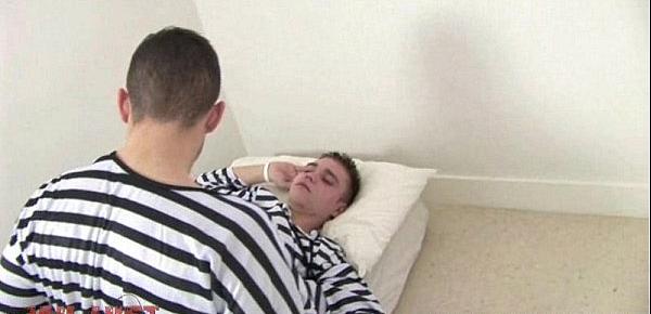  Fresh-faced boy abused by a horny older inmate